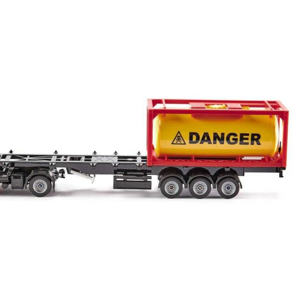 Camion Mercedes Benz Arocs Siku 1:50 Avec Citerne Danger - Modèle Réduit Diecast Neuf Sous Blister