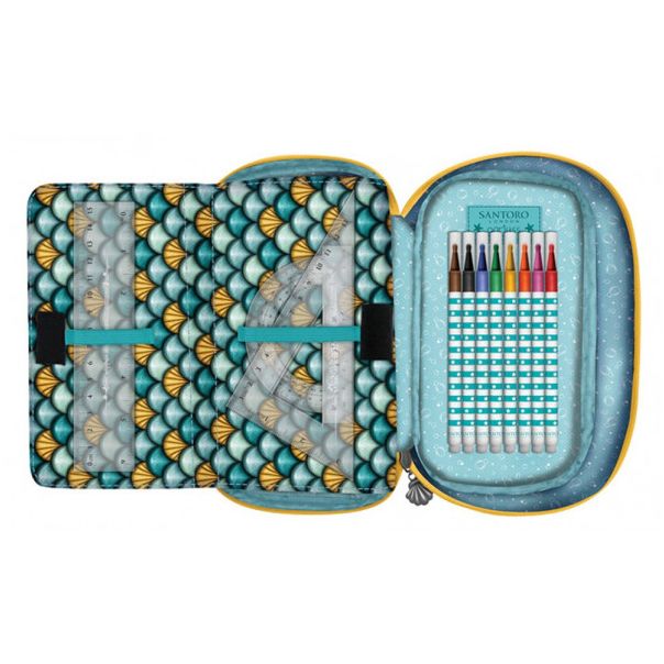 SANTORO GORJUSS Ovalna puna pernica 1 zip Deep Secrets 1046GJ17 - 20016-1