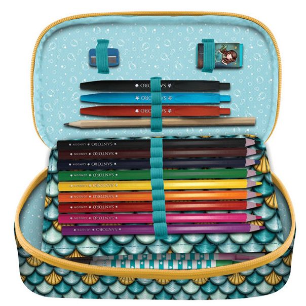 SANTORO GORJUSS Ovalna puna pernica 1 zip Deep Secrets 1046GJ17 - 20016-1