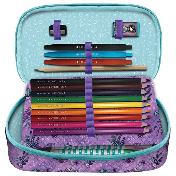 SANTORO GORJUSS Ovalna puna pernica 1 zip Lost At Sea 1046GJ18 - 20017-1