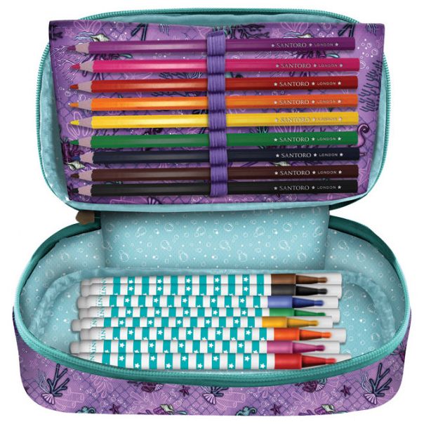 SANTORO GORJUSS Ovalna puna pernica 1 zip Lost At Sea 1046GJ18 - 20017-1