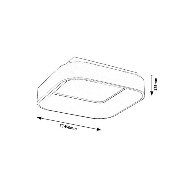 Rabalux Plafonjera Adeline LED 28W sivo (3926) - 3926