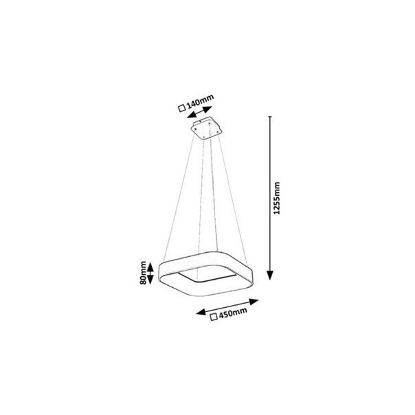 Rabalux Visilica Adeline LED 28W sivo (3927) - 3927