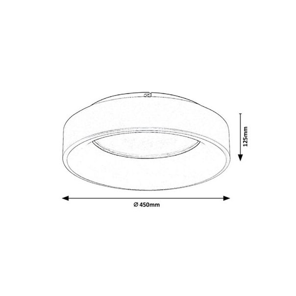 Rabalux Plafonjera Adeline LED 24W sivo (3928) - 3928