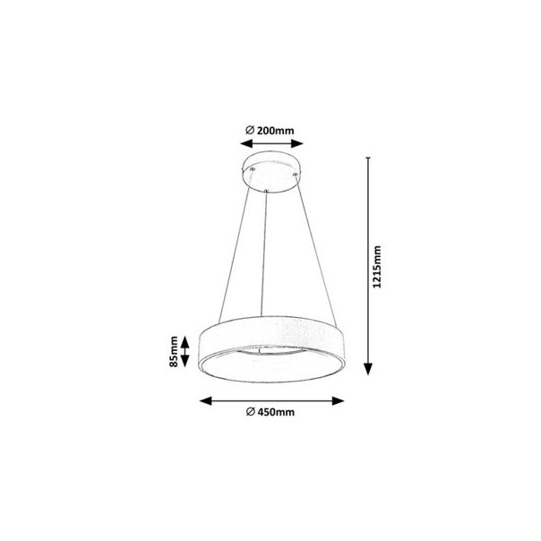 Rabalux Visilica Adeline LED 24W sivo (3929) - 3929-1