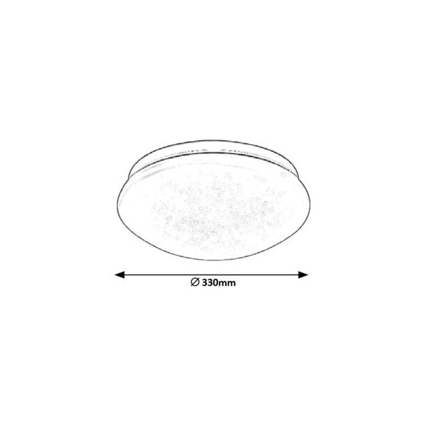 Rabalux Plafonjera Lucas LED 18W bela (3937) - 3937