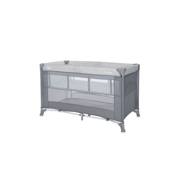 LORELLI Prenosivi krevetac Torino Striped elements, siva - 10080462213