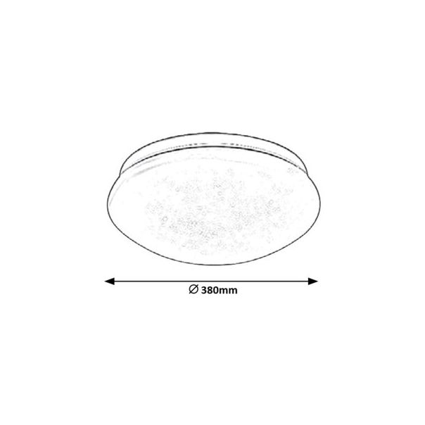 Rabalux Plafonjera Lucas LED 24W bela (3938) - 3938