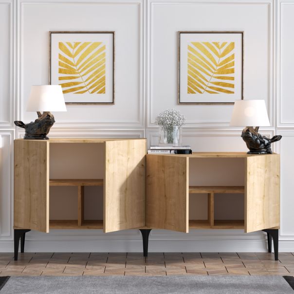 HANAH HOME Komoda Orso, braon - 393MRD1119