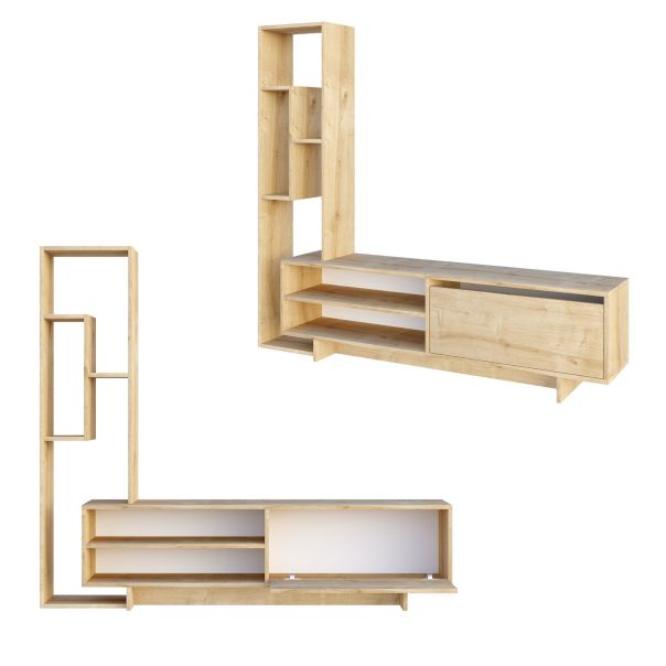 HANAH HOME TV komoda Larissa, svetlobraon - 393MRD1120