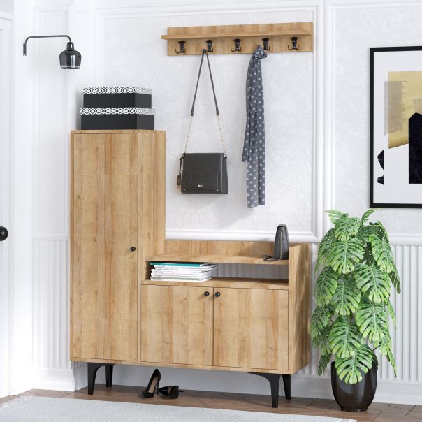 HANAH HOME Cipelarnik sa čivilukom Barney, braon - 393MRD1205