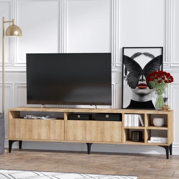 HANAH HOME TV komoda Eva, svetlobraon - 393MRD1209