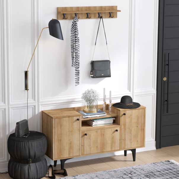 HANAH HOME Cipelarnik Grady, svetlobraon - 393MRD1210