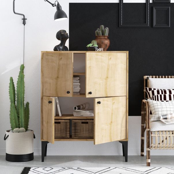 HANAH HOME Komoda Capella, braon - 393MRD1240