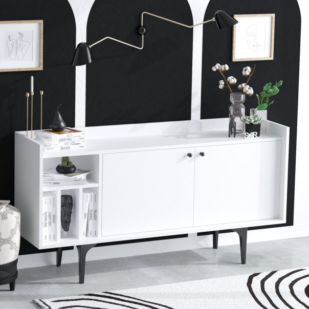 HANAH HOME Komoda Magnetor, bela - 393MRD1258