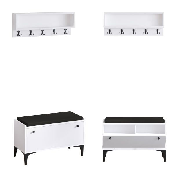 HANAH HOME Cipelarnik Scoty, bela - 393MRD1279