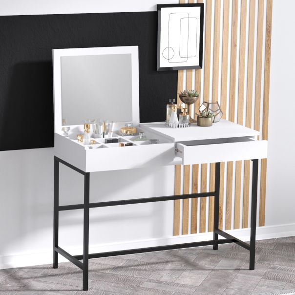 HANAH HOME Sto za šminkanje Amour, bela - 393MRD1280