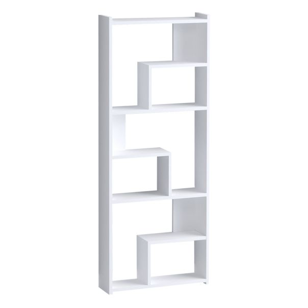 HANAH HOME Polica za knjige Prins, bela - 393MRD1294