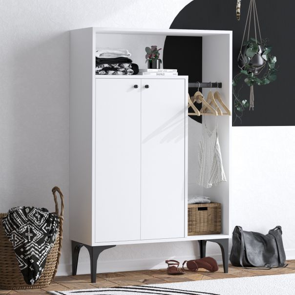 HANAH HOME Cipelarnik Julia, bela - 393MRD1414