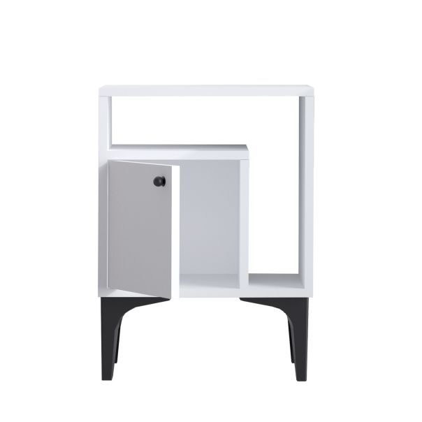 HANAH HOME Noćni ormarić Emma, bela - 393MRD1416