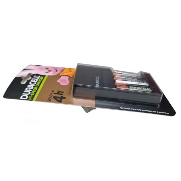 DURACELL Punjač + punjive baterije 2xAA NiMH 1300mAH+ 2xAAA 750mAh - 38479