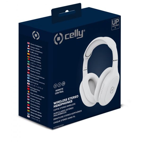 CELLY Bežične slušalice HYPERBEAT, bela - HYPERBEATWH
