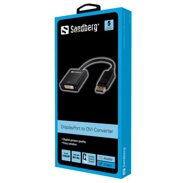 SANDBERG Adapter 508-45 DisplayPort na DVI - 44932