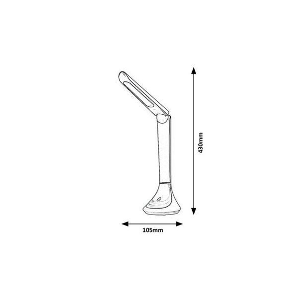 Rabalux Stona lampa Balor LED 5W crna (3958) - 3958