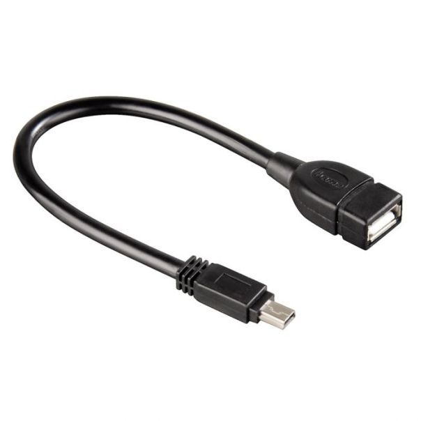 HAMA USB kabl, mini USB-B muški na USB-A ženski, 15cm - 39626-1