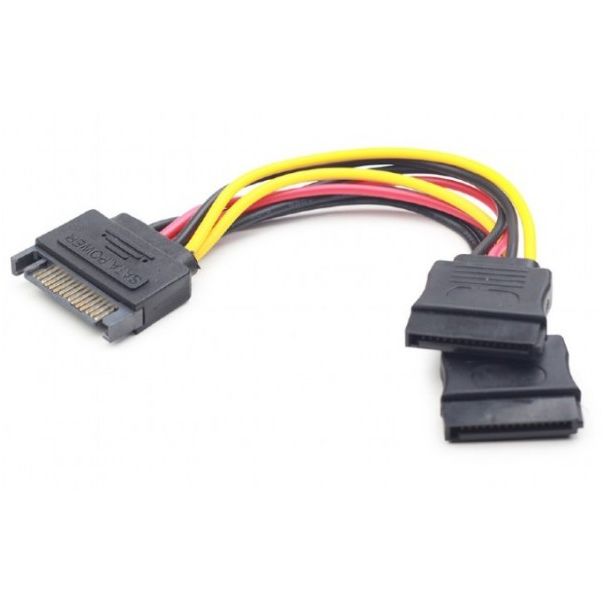 GEMBIRD CC-SATAM2F-01 SATA power splitter cable, 0.15 m - 9869