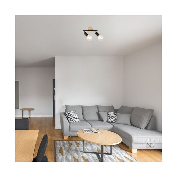 Rabalux Spot rasveta Pablo E27 2x MAX 40W mat crno (3977) - 3977