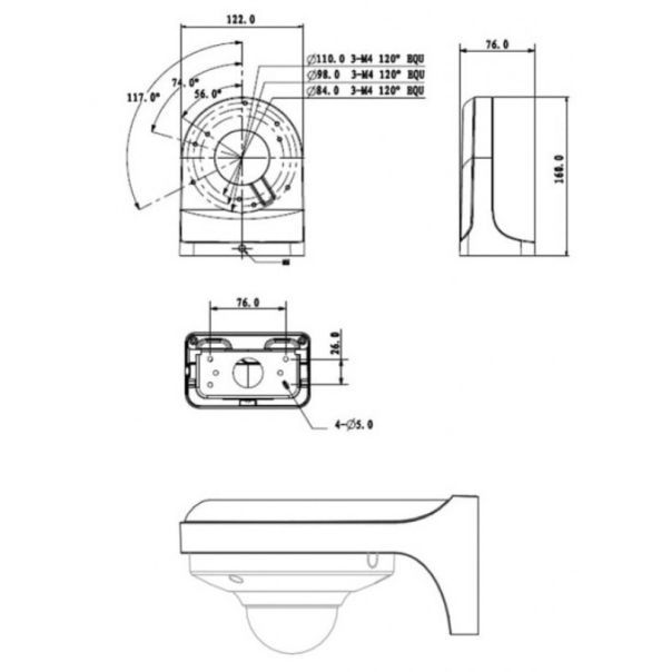 DAHUA Nosač za kamere PFB203W - 39743