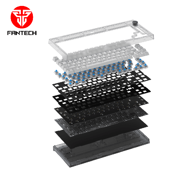 FANTECH Gejmerska mehanička tastatura MK910 PBT MAXFIT FROST WIRELESS Space (ŽUTI SWITCH) - 213774