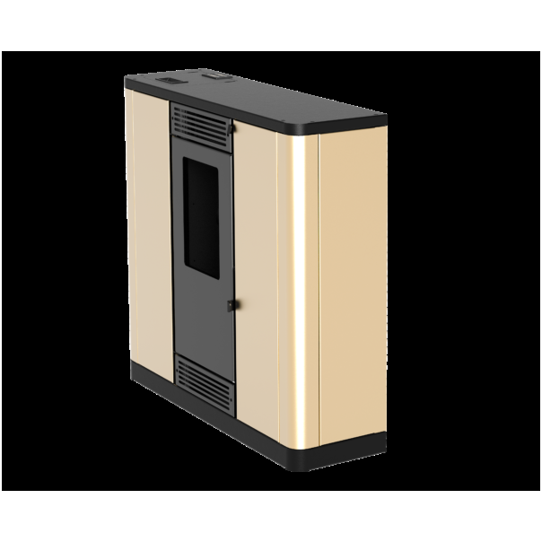 MARELI Kamin na pelet AURORA SLIM 10 air (10kW) krem - EP3020611
