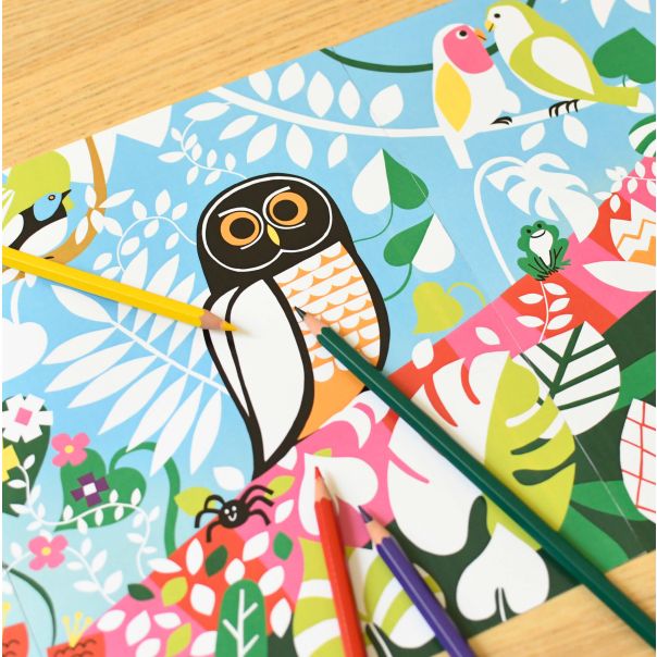 POPPIK Poster za bojenje: Tropska džungla - COL001