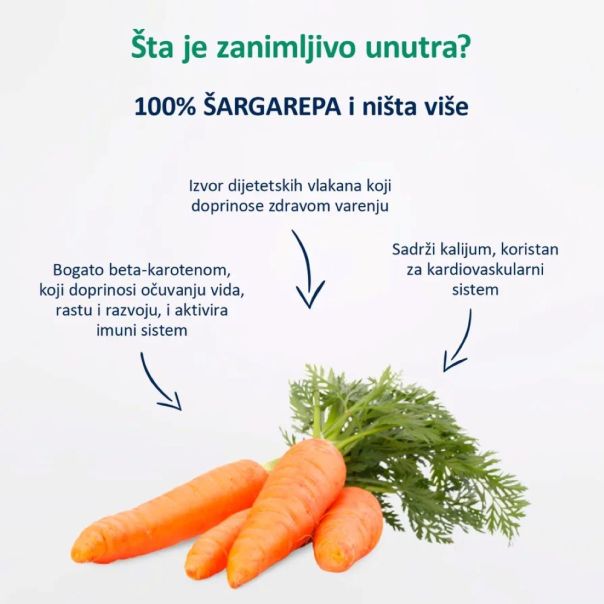 Fleur Alpine organski pire sa šargarepom 4+, 90gr - 000397