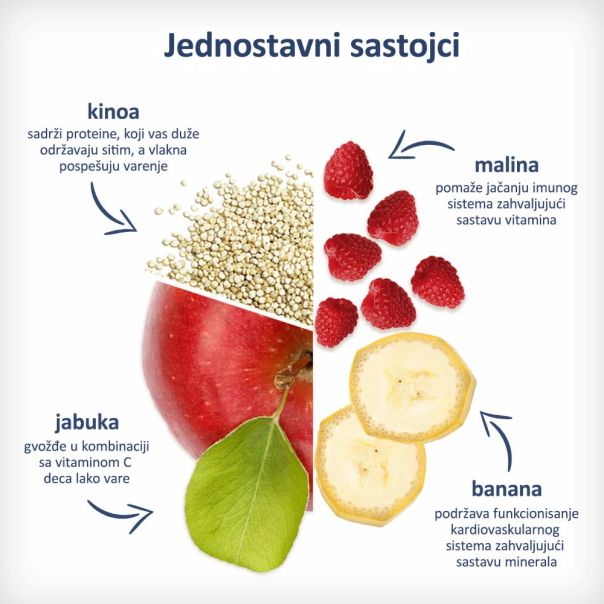 Fleur Alpine organski pire sa malinom i kinoom 8+, 120 g - 000382