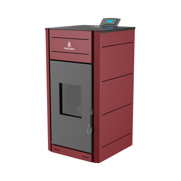 MARELI Kamin na pelet UNO 30 (4kW + 26kW) bordo - EP3012053
