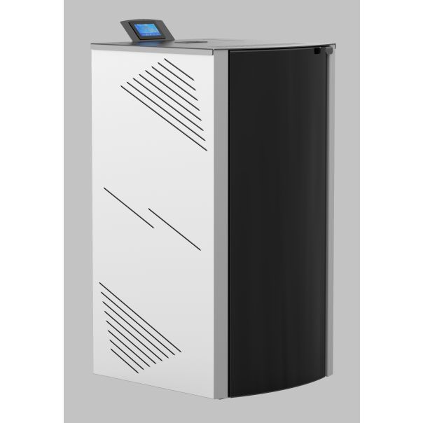 MARELI Kamin na pelet ONYX FULL GLASS 30 (4kW + 26kW) bela - EP3013721