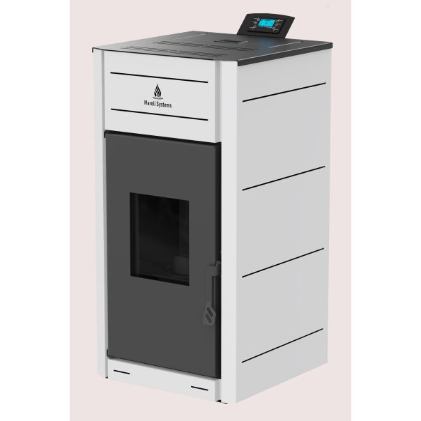 MARELI Kamin na pelet UNO 13 (1kW + 12kW) bela - EP2956650