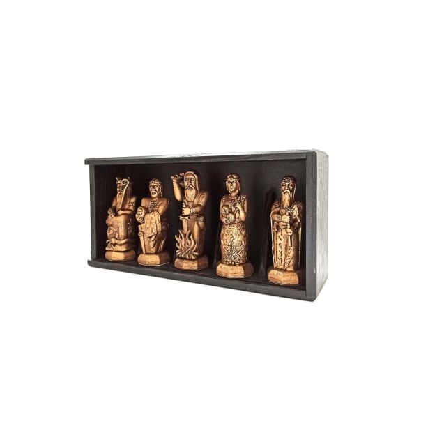 ROD - poklon set pet skulptura u boji bronze - ROD000302