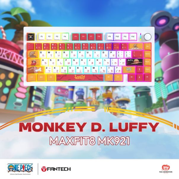 Tastatura Mehanicka Gaming Fantech MK921 Maxfit 8 Wireless ONE PIECE - LUFFY (white switch) - EP3094886