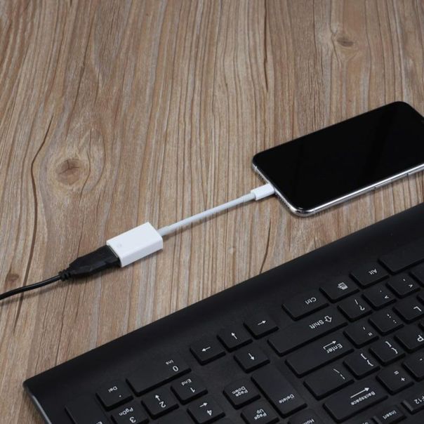 OTG lightning na USB kamera adapter beli - 95398
