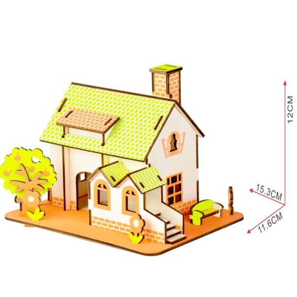 3d eko drvena slagalica - ZELENA BAJKA - 83-1-1