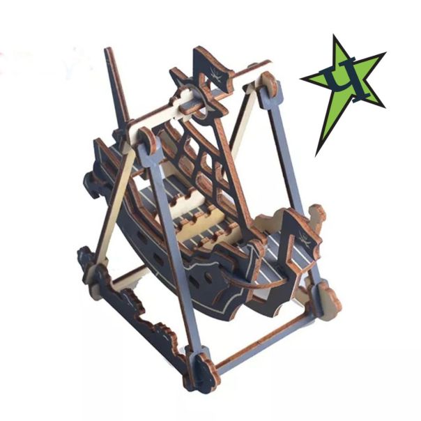 3d drvena puzzle - MALI PIRATSKI BROD - 73