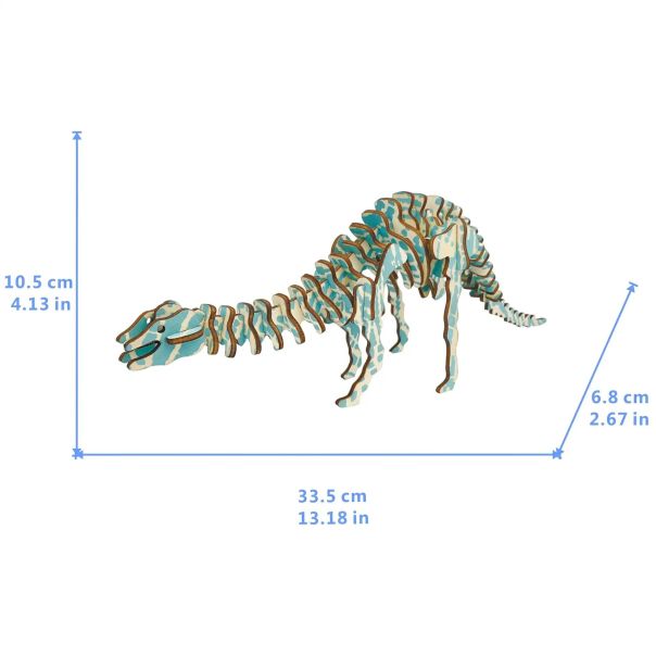 3d drvena puzzle - DIPLODOKUS - 94-1