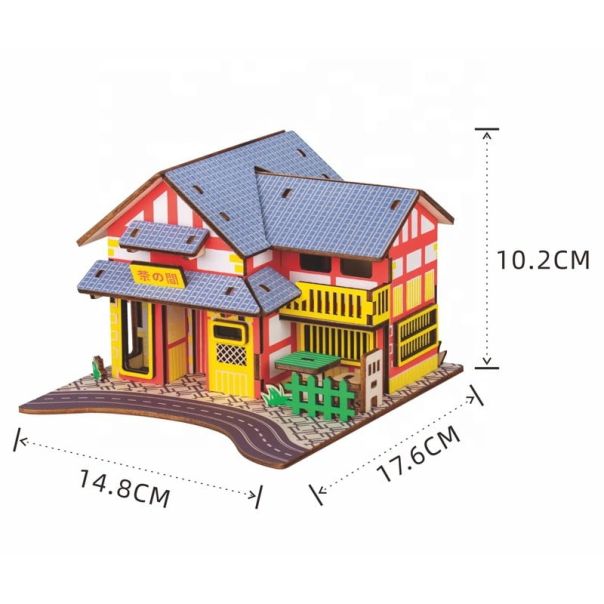3d drvena puzzle - ČAJDŽIJNICA - 115-1