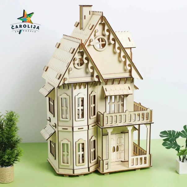 3D DRVENA PUZZLA - GOTSKA VILA - 254-1-1-1-1