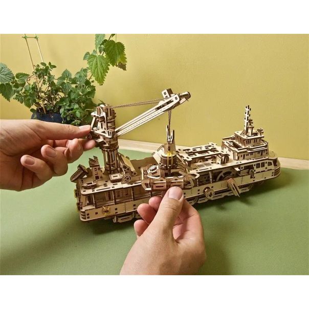 3d drvena puzzle - Istraživački brod - 179-1-1