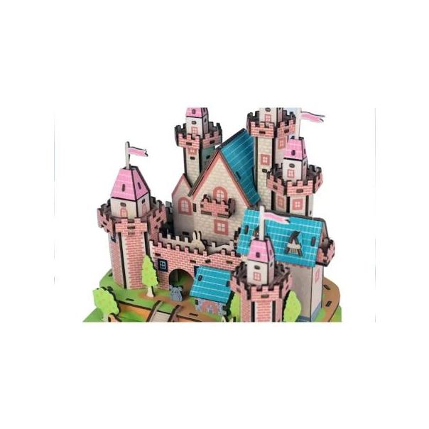 3d drvena eko puzzle - RAJSKI ZAMAK - 114-1